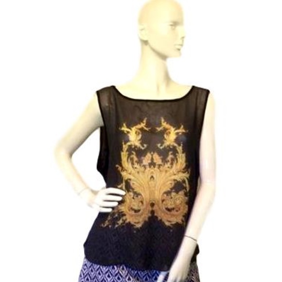 Dots Black Top Size XL (SKU 000193-11) - Picture 1 of 8